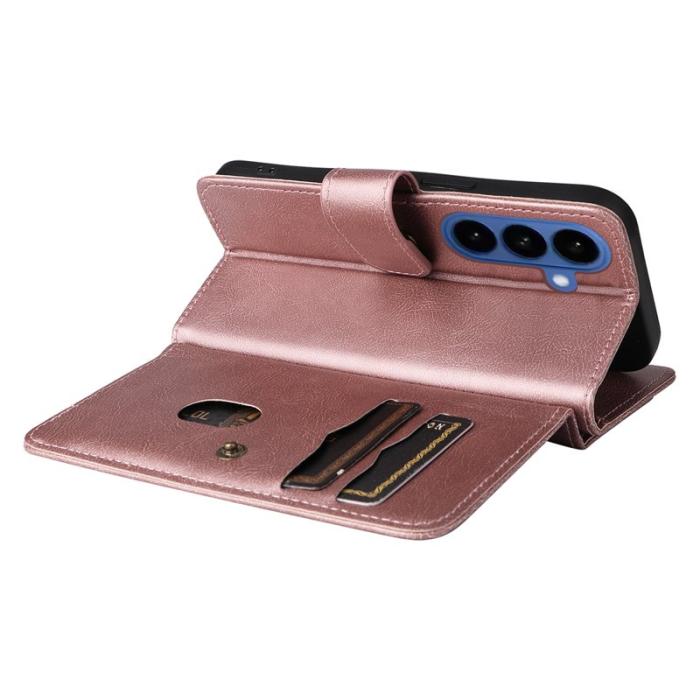 OEM - Samsung Galaxy S26 / S26 Pro Plånboksfodral Ställ Konstläder - Roséguld