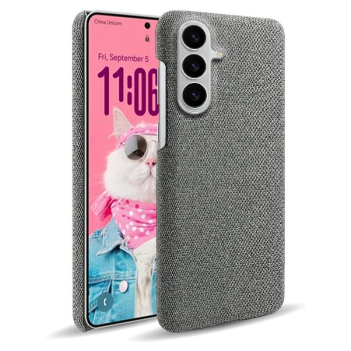 OEM - Samsung Galaxy S26 / S26 Pro Skal Klädd Textur Anti-Scratch Plast - Grå