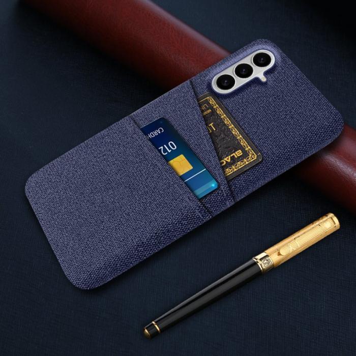 OEM - Samsung Galaxy S26 / S26 Pro Skal Kläde + Hård PC - Blå