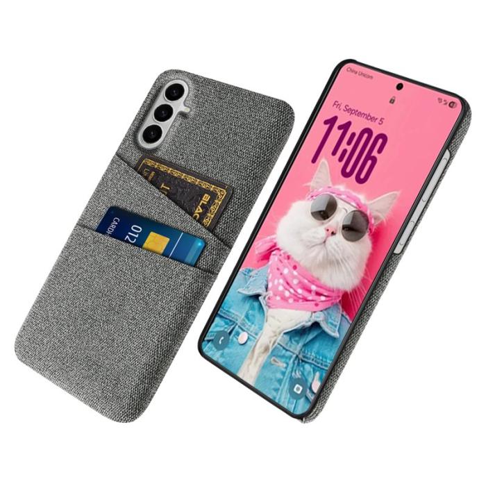 OEM - Samsung Galaxy S26 / S26 Pro Skal Kläde + Hård PC - Grå