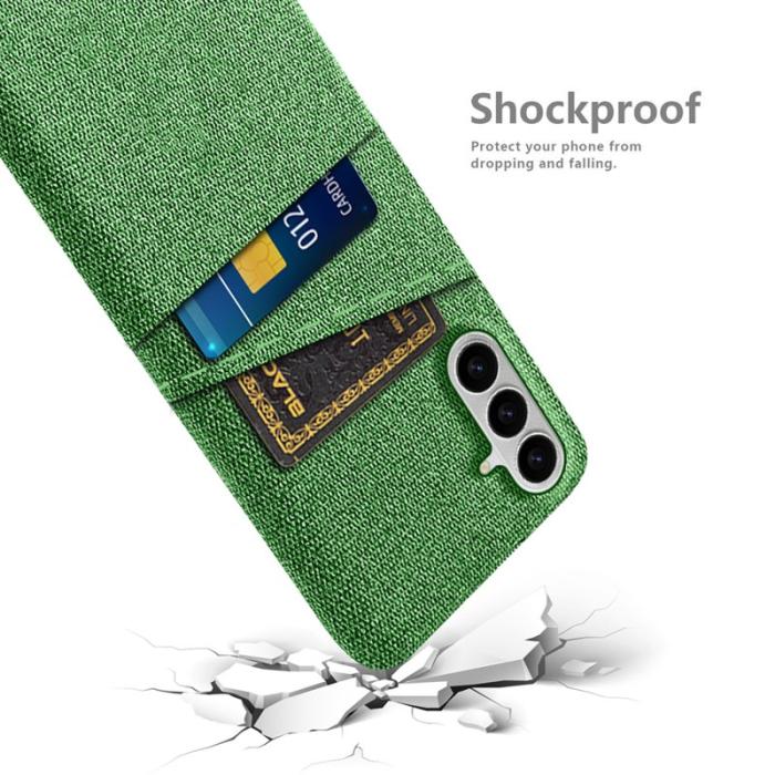 OEM - Samsung Galaxy S26 / S26 Pro Skal Kläde + Hård PC - Grön