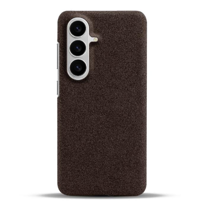 OEM - Samsung Galaxy S26/S26 Pro Skal Kläde Textur Anti-Scratch Plast - Brun