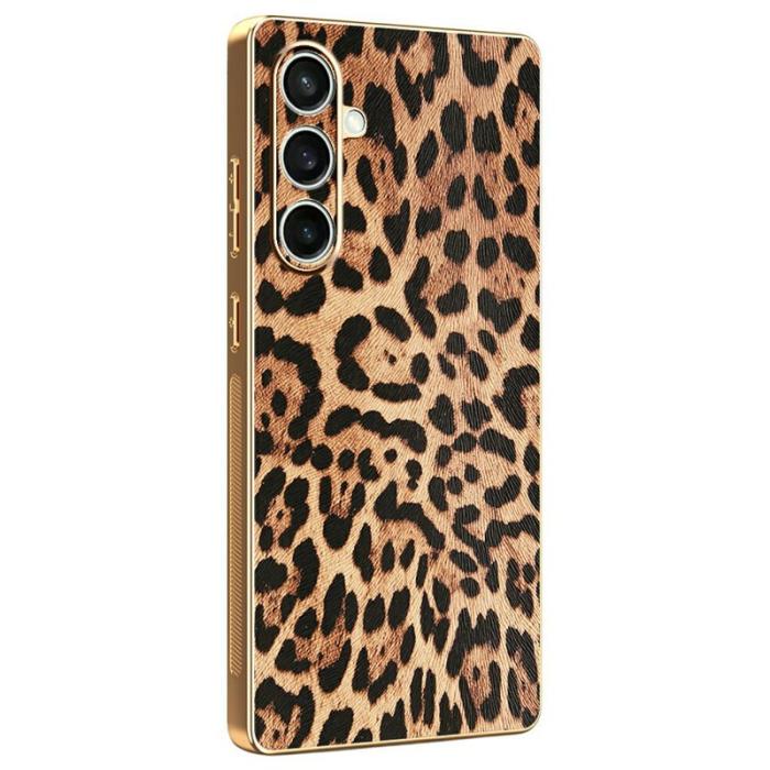 OEM - Samsung Galaxy S26 / S26 Pro Skal Leopardmönster PU Läder - Flerfärgad