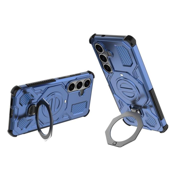 OEM - Samsung Galaxy S26/S26 Pro Skal Magnetiskt Ställ Stöttålig PC + TPU - Mörkblå