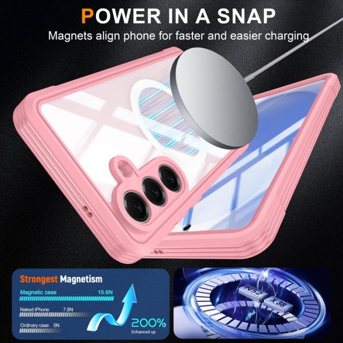 OEM - Samsung Galaxy S26 / S26 Pro Skal Plast Magnetiskt Fodral - Rosa