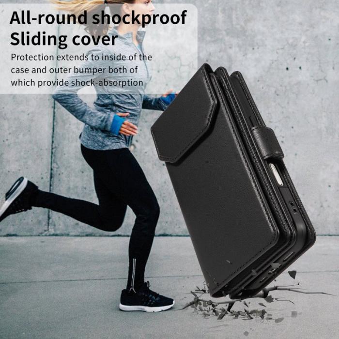 OEM - Samsung Galaxy S26/S26 Pro Skal PU Läder Ställ - Svart