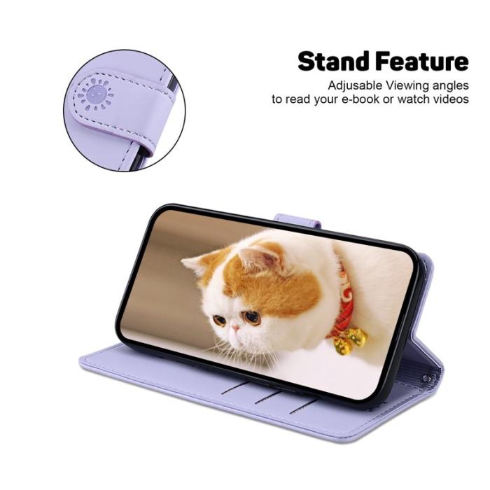 OEM - Samsung Galaxy S26 / S26 Pro Skal RFID Skydd TPU + Konstläder - Lila