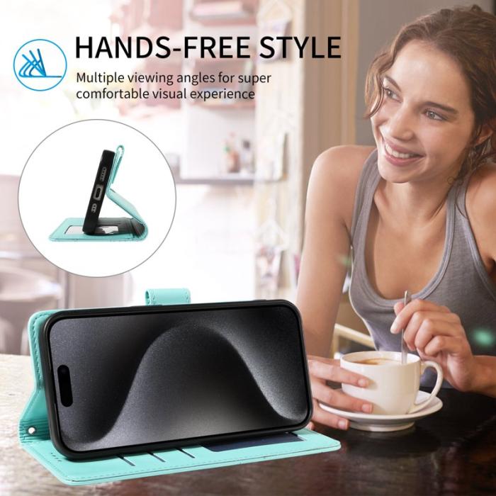 OEM - Samsung Galaxy S26 / S26 Pro Skal RFID Skydd PU Läder - Grön