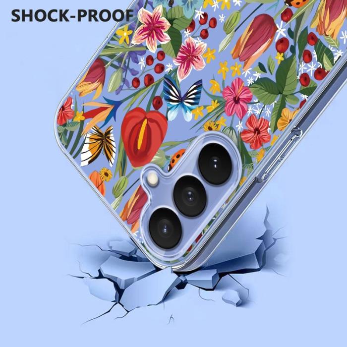 OEM - Samsung Galaxy S26/S26 Pro Skal TPU Blommönster - Liljor