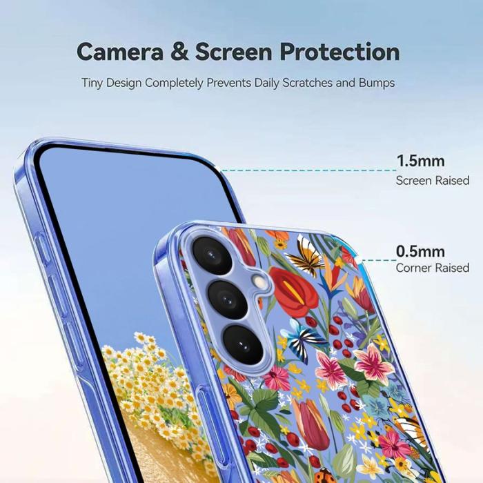 OEM - Samsung Galaxy S26/S26 Pro Skal TPU Blommönster - Liljor