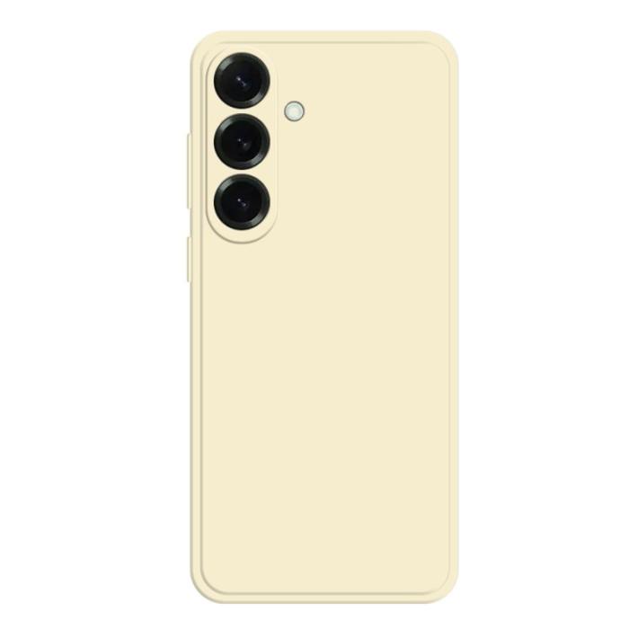 OEM - Samsung Galaxy S26/S26 Pro Skal TPU Rakt Kant Skydd - Beige