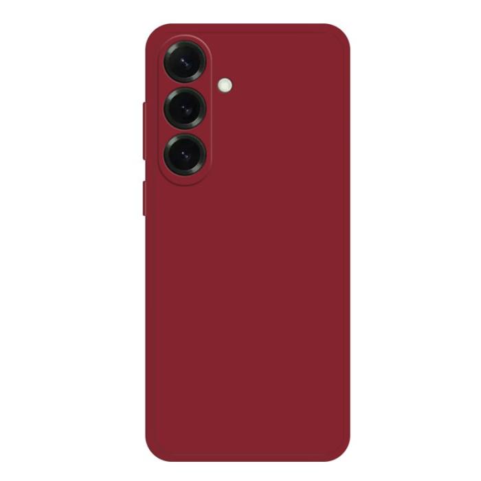 OEM - Samsung Galaxy S26/S26 Pro Skal TPU Rakt Kant Skydd - Camellia Röd