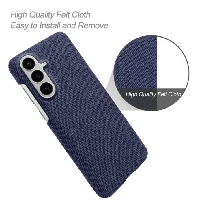 OEM - Mobilskal till Samsung Galaxy S26/S26 Pro Tygtextur Anti-Scratch Plast - Blå