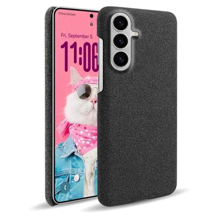 OEM - Mobilskal till Samsung Galaxy S26 / S26 Pro Tygtextur Anti-Scratch Plast - Svart