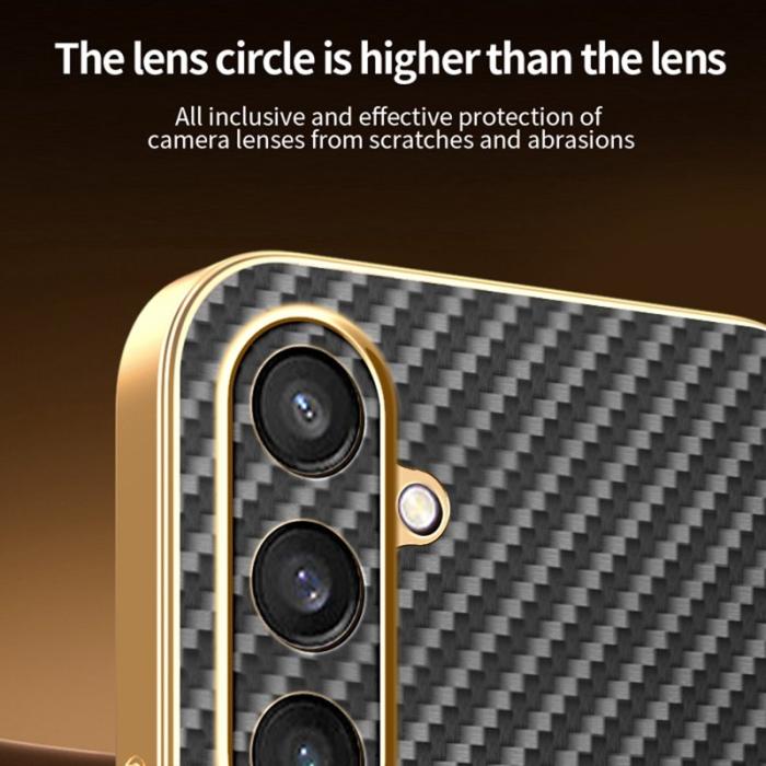 OEM - Samsung Galaxy S26 Skal Kolfiber Texturerad TPU - Svart