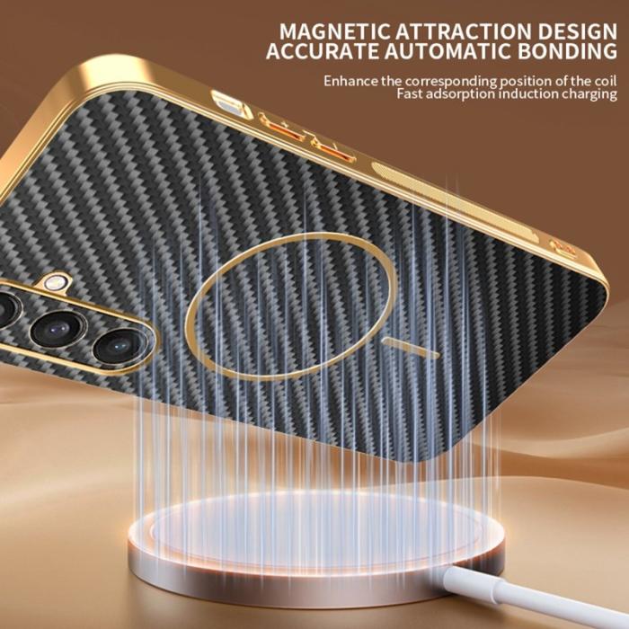 OEM - Samsung Galaxy S26 Skal Kolfiber Texturerad TPU - Svart