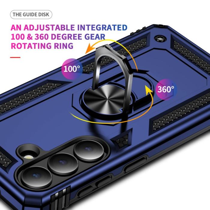 OEM - Samsung Galaxy S26 Skal Plast med Ställ - Blå