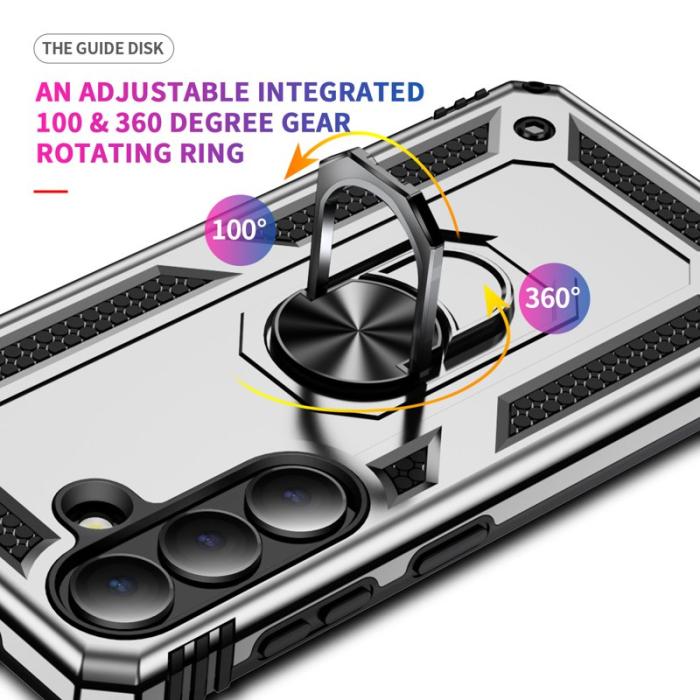 OEM - Samsung Galaxy S26 Skal Plast Med Ställning - Silver