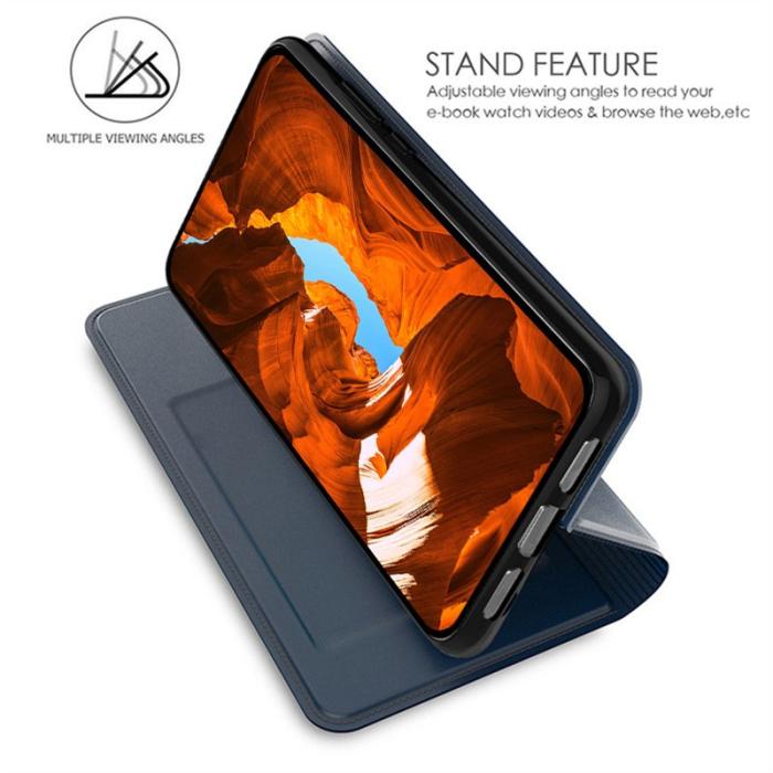 OEM - Samsung Galaxy S26 Skal PU Läder Fodral med Kortfack - Blå