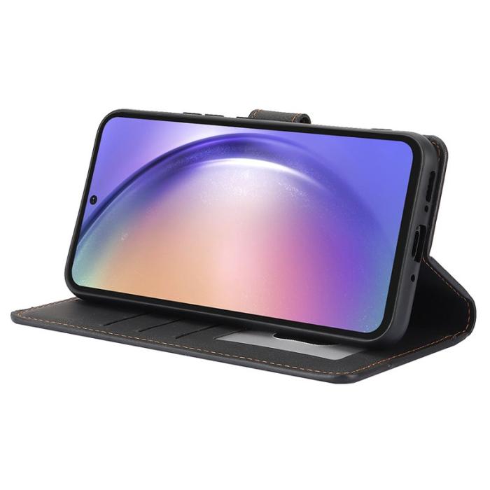 OEM - Samsung Galaxy S26+ Skal PU Läder Fodral med Ställ - Svart