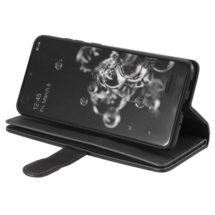 OEM - Samsung Galaxy S26 Ultra Fodral 9 Kortfack Dragkedja Konstläder - Svart