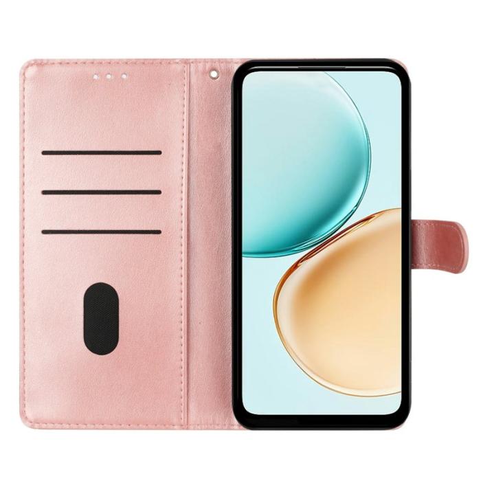 OEM - Samsung Galaxy S26 Ultra Fodral Äkta Läder Flip Cover - Roséguld