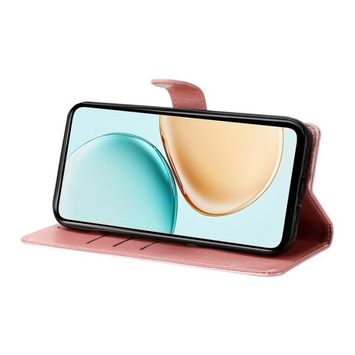 OEM - Samsung Galaxy S26 Ultra Fodral Äkta Läder Flip Cover - Roséguld