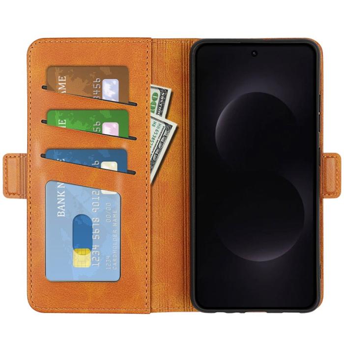 OEM - Samsung Galaxy S26 Ultra Fodral Äkta Läder - Gul