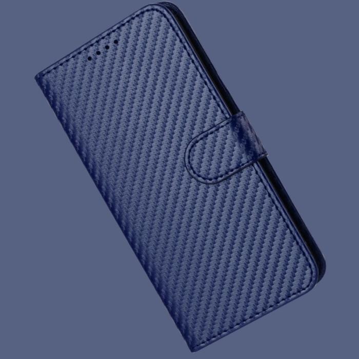 OEM - Samsung Galaxy S26 Ultra Fodral Äkta Läder Kolfiber - Royal Blue