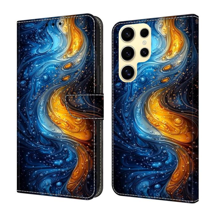 OEM - Samsung Galaxy S26 Ultra Fodral Äkta Läder Mönster - Liquid