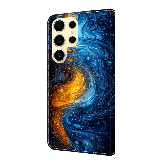 OEM - Samsung Galaxy S26 Ultra Fodral Äkta Läder Mönster - Liquid