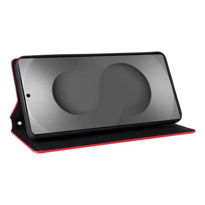 OEM - Samsung Galaxy S26 Ultra Fodral Äkta Läder Rhombus - Röd