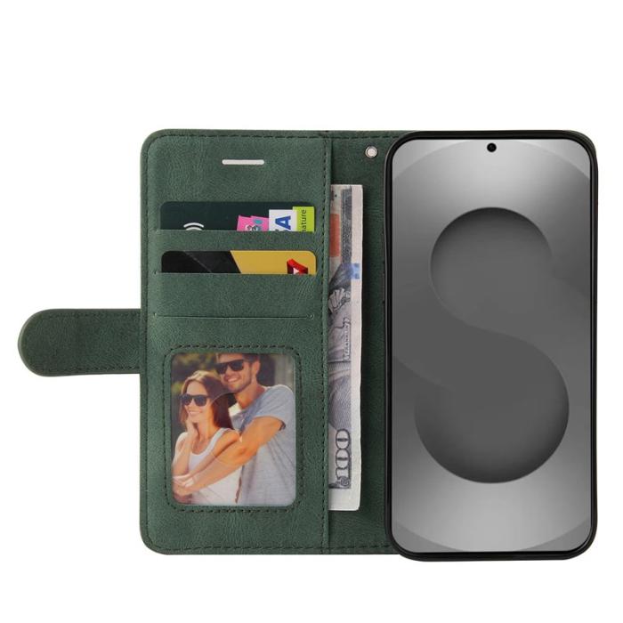 AZNS - Samsung Galaxy S26 Ultra Fodral Äkta Läder Ställ - Grön