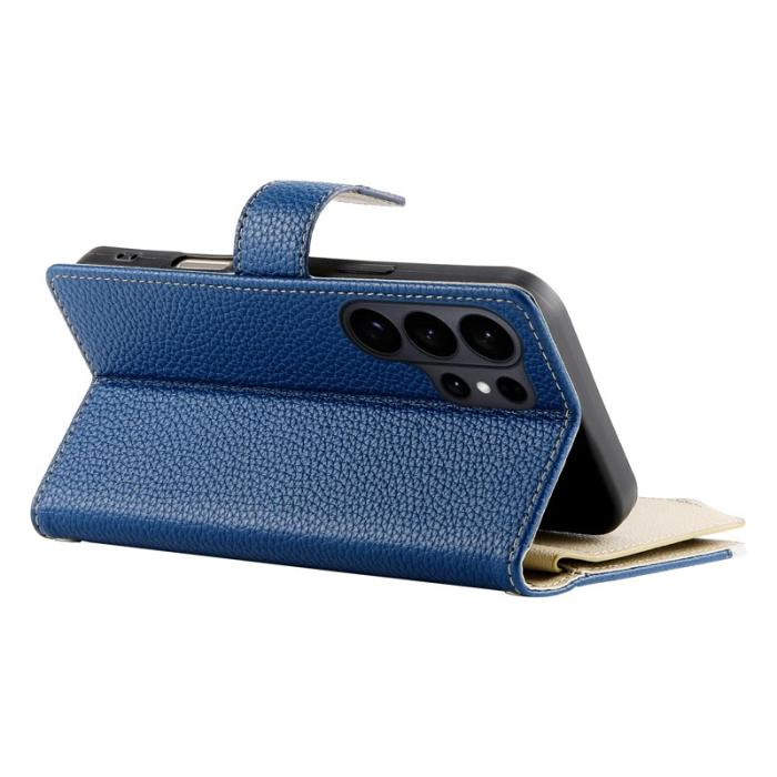 OEM - Samsung Galaxy S26 Ultra Fodral Dragkedja Konstläder - Mörkblå