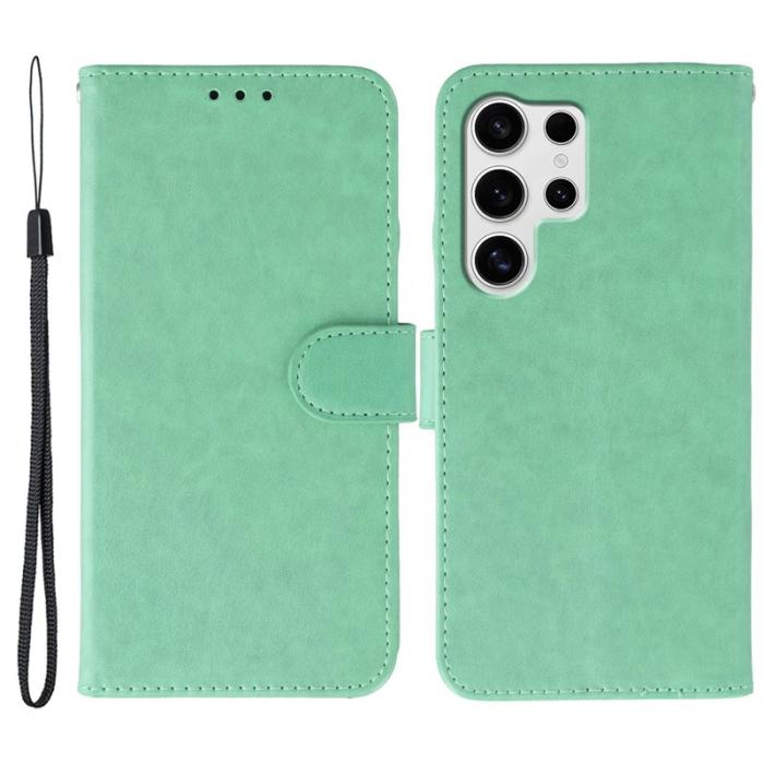 OEM - Samsung Galaxy S26 Ultra Fodral Flip PU Läder - Grön