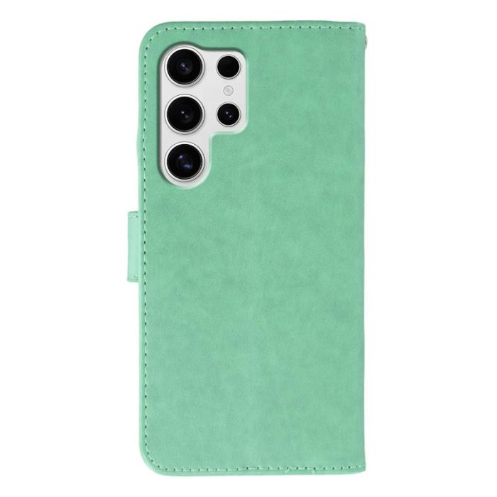 OEM - Samsung Galaxy S26 Ultra Fodral Flip PU Läder - Grön