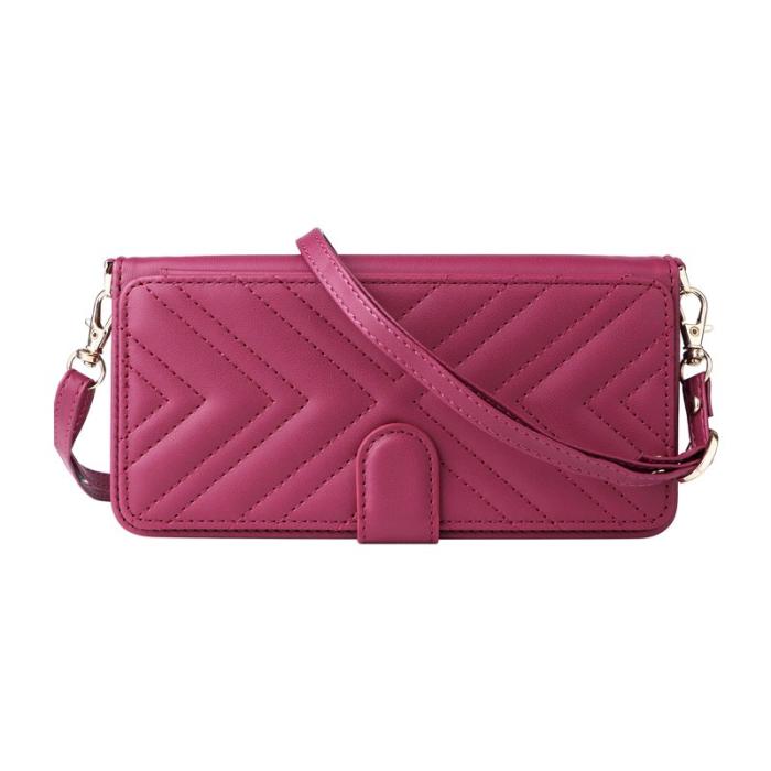 OEM - Samsung Galaxy S26 Ultra Fodral Handrem Äkta Läder Ställ - Rosa