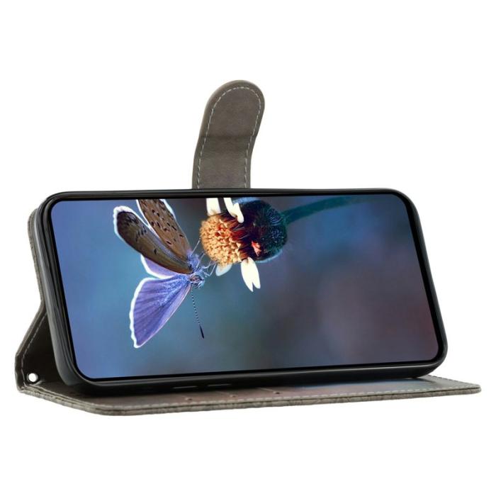 OEM - Samsung Galaxy S26 Ultra Fodral Konstläder Flip - Grå