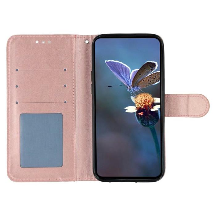 OEM - Samsung Galaxy S26 Ultra Plånboksfodral Konstläder Flip - Roséguld