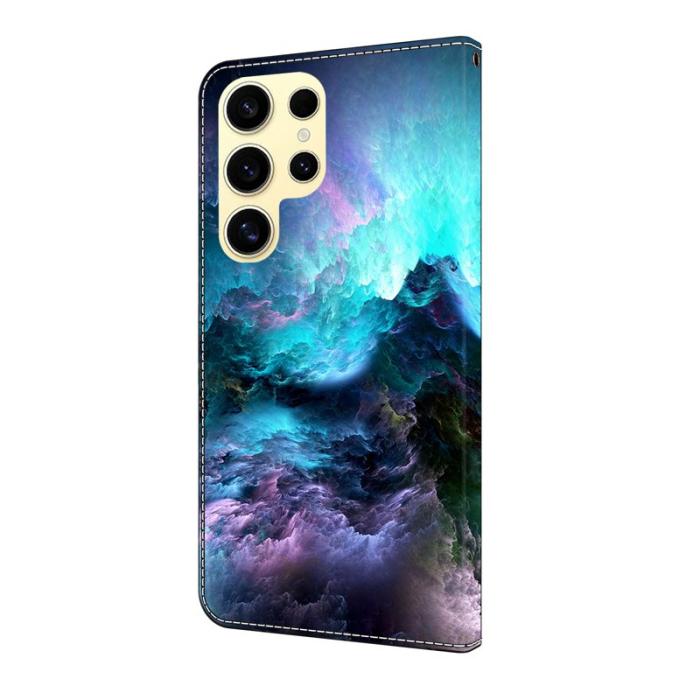 OEM - Samsung Galaxy S26 Ultra Fodral Konstläder Mönstertryck - Färgglad