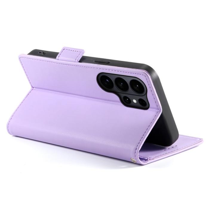 OEM - Samsung Galaxy S26 Ultra Fodral Konstläder Ställ - Lila