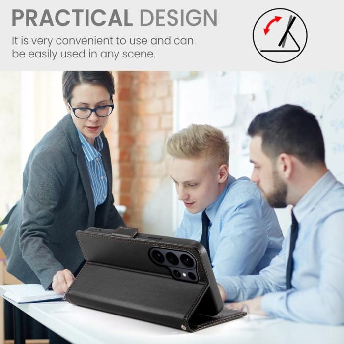 OEM - Samsung Galaxy S26 Ultra Fodral Konstläder - Svart