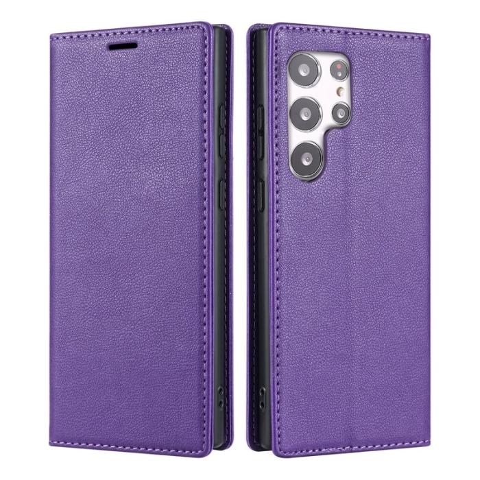 OEM - Samsung Galaxy S26 Ultra Fodral Magnetisk Stängning PU Läder - Lila