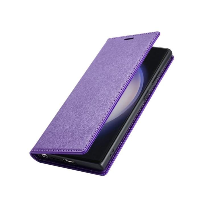 OEM - Samsung Galaxy S26 Ultra Fodral Magnetisk Stängning PU Läder - Lila