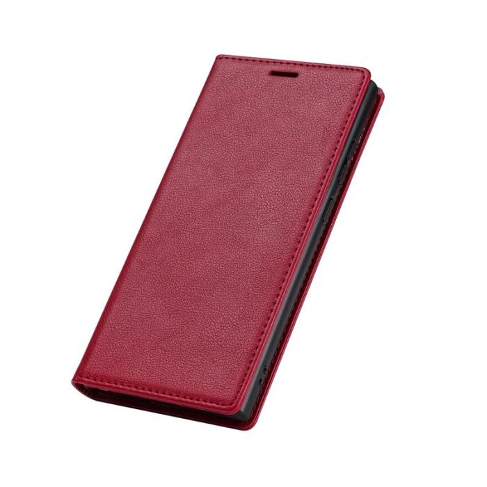 OEM - Samsung Galaxy S26 Ultra Fodral Magnetisk Stängning PU Läder - Röd
