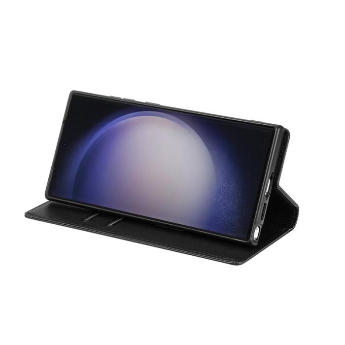 OEM - Samsung Galaxy S26 Ultra Fodral Magnetisk Stängning PU Läder - Svart