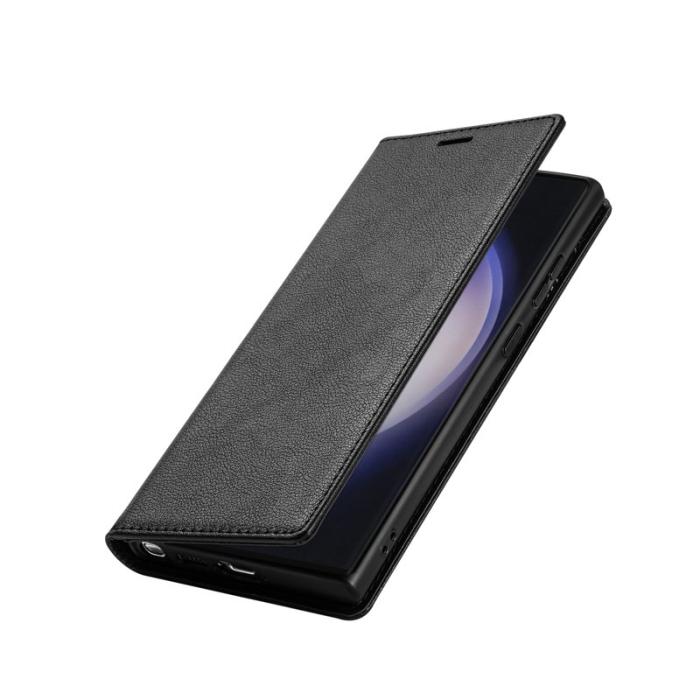 OEM - Samsung Galaxy S26 Ultra Fodral Magnetisk Stängning PU Läder - Svart