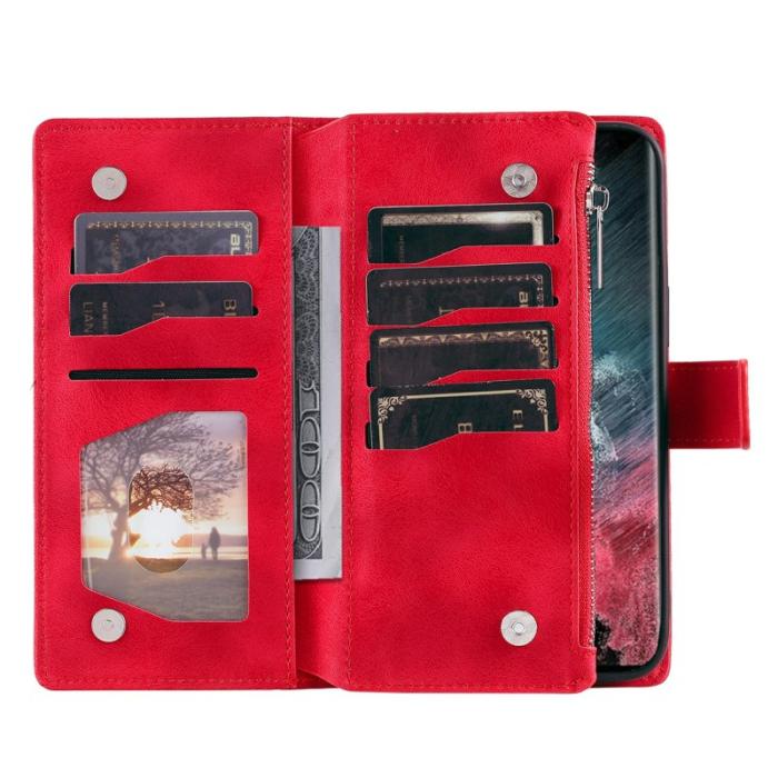 OEM - Samsung Galaxy S26 Ultra Fodral Mandala Blommönster PU Läder - Rosa