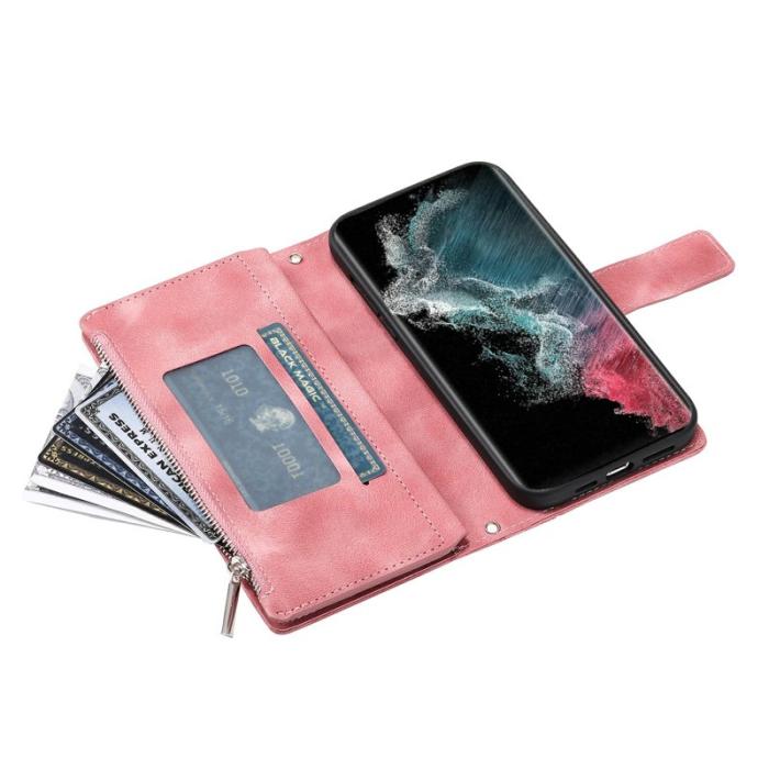 OEM - Samsung Galaxy S26 Ultra Fodral Mandala Blommönster PU Läder - Roséguld