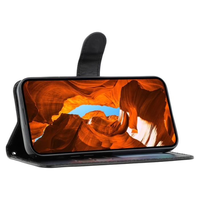 OEM - Samsung Galaxy S26 Ultra Fodral PU Läder Flip med Rem - Svart